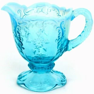 Northwood Intaglio blau opaleszierender Milchkrug 235 Fuß 1889 EAPG - Bild 1 von 7
