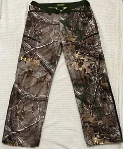 Under Armour Real-Tree Scent Control Camo Hunting Polyester Pants Mens Sz 38x30 - Picture 1 of 5