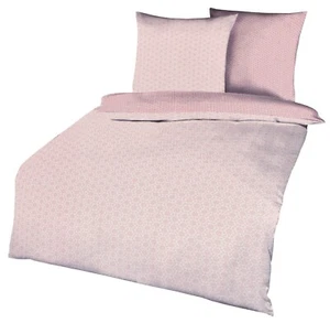 2 tlg. Kaeppel Renforce Bettwäsche 135 x 200 cm Garnitur Set 100% Baumwolle Rosa - Bild 1 von 2