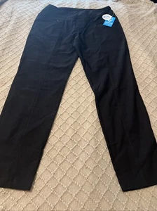 #3989. Ggblue Black Women's Golf/Active Wear Fab Fit Pant II w/tummy sup. Sz 14 - Picture 1 of 14