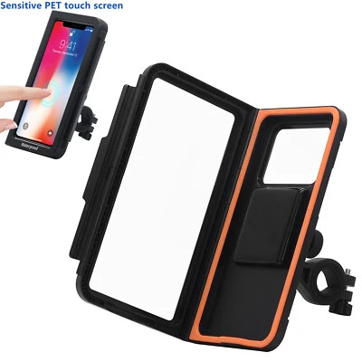 Водонепроницаемый чехол с сенсорным экраном держатель для телефона стойка поворот на 360 градусов для велосипеда мотоцикла - Изображение 1 из 4