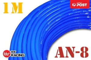 AN-8 8 AN ID=13.8mm PUSH ON FUEL HOSE PUSH LOCK LOC FUEL LINE 1 Meter BLUE - Imagen 1 de 2