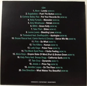 Rare CD Card sleeve Now The Killers Human Mika Lady Gaga Taio Cruz One Direction - Picture 1 of 1