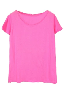 Vking Uomo L Rosa Neon Puro Cotone Maniche Corte Tempo Libero Girocollo - Foto 1 di 7