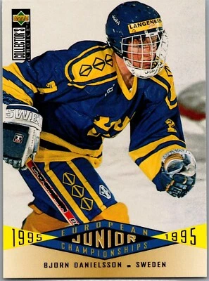 1995-96 Upper Deck Collector's Choice - #342 Bjorn Danielsson European Junior Ch - Image 1 of 2