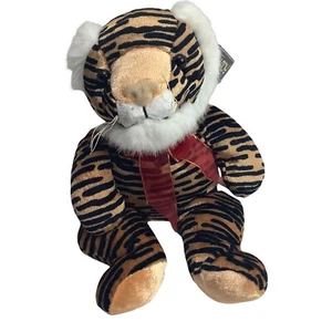 Kellytoy Tiger Plush Stuffed Soft Animal Cat Toy Jungle Striped brown 12" - Picture 1 of 5