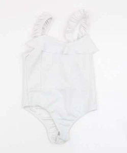 Missguided Womens White Polyester Blend Bodysuit One-Piece Size 6 - Picture 1 of 12