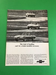 1966 CORVETTE STING RAY ORIGINAL VINTAGE PRINT AD ADVERTISEMENT SINGLE PAGE - Picture 1 of 1