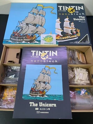 Nanoblock Tintin The Secret of the Unicorn Ship Kawada Toy assembled Tin-04  - Image 1 of 4