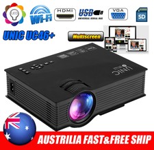 UC46+ Wifi Wireless HD 1080P LED Video Projector Home Theater SD/USB/VGA/HDMI AU