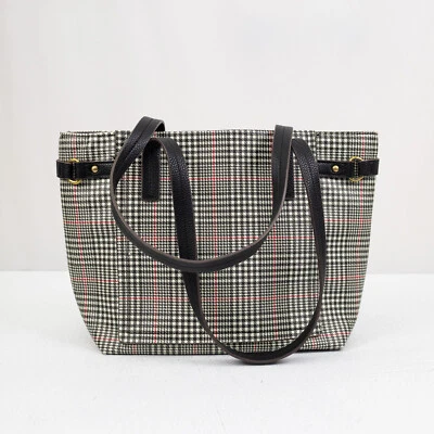 St. John's Bay Дамская сумка / сумка с короткими ручками / сумочка • черный, белый, красный клетку (очень хорошо) - Изображение 1 из 4