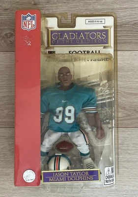 Figura 2004 NFL Miami Dolphins Jason Taylor Gladiators Of The Gridiron verde azulado Foto 1 de 3