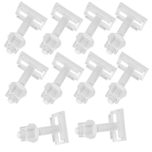 10 Sets WC-Sitz Befestigungsmaterial Schraube Befestigungsschraube Scharniere Schrauben - Bild 1 von 20