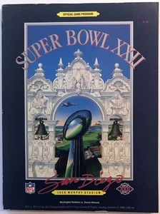 Super Bowl XXII 22 Program 1/31/88 Denver Broncos vs Washington Redskins - Picture 1 of 3