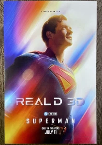 Superman DC Real D 3D (2025) Regal “11 x 17” Original Poster Rare Exclusive - Picture 1 of 6