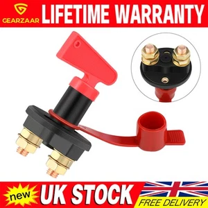 Interruttore isolatore batteria 12V cut off kill switch per auto barca furgone camion universale - Foto 1 di 9