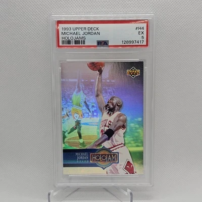 1993-94 Upper Deck Holojams Michael Jordan Chicago Bulls PSA 5 #H4 10504 - Image 1 of 2