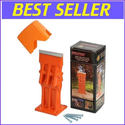 Manual Log Splitter with Sharp Blade & Stable Mounting - Perfect for Firewood - Image 1 of 4