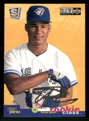 Robert Perez - 1995 Collector's Choice SE #14 Silver Signature - Blue Jays - Image 1 of 2