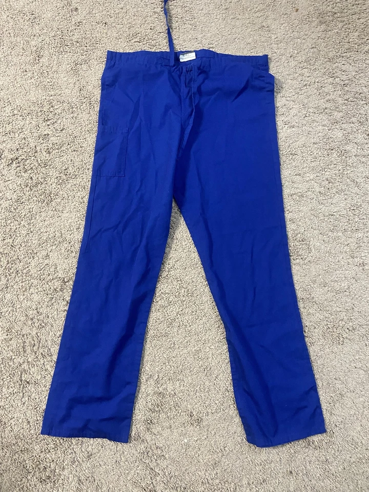 Calça ScrubZone Landau unissex extra pequena azul cobalto médica CN8522T - Imagem 1 de 4