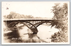 Postcard RPPC the Main Street Bridge in Anoka, MN. - Picture 1 of 2