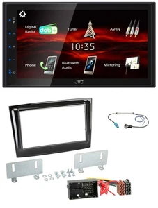 JVC USB Bluetooth MP3 DAB 2DIN Autoradio für Fiat Doblo ab 2015 piano schwarz - Bild 1 von 9
