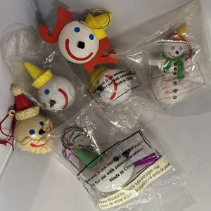 Lot Of 6 ORIGINAL Jack In The Box Antenna Ball Toppers / Ornaments - Picture 1 of 7