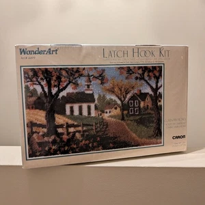 Caron Wonder Art Riegel Haken Kit Kunst #4499 Landstraße 30" x 50" Wandteppich NEU - Bild 1 von 8