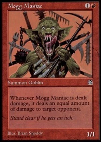 MTG - Mogg Maniac - Stronghold - NM, English Magic FLAT RATE SHIP - Image 1 of 1