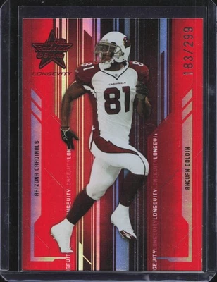 #1 2005 Leaf Rookies & Stars Longevity Anquan Boldin SN - Image 1 of 2