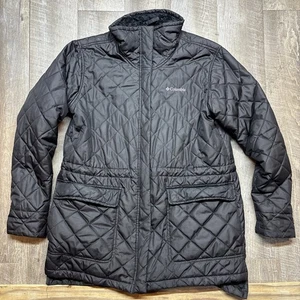 Chaqueta Columbia Copper Crest Novedad Mujer Grande Negra Acolchada Forrada - Imagen 1 de 11