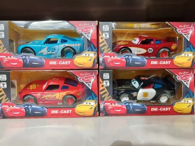 Disney Pixar Cars 3 IN 1Pull-Back Car with Sound & Light Lighting McQueen - image 1 of 4