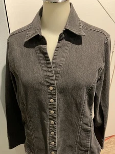 Christopher & Banks stilvolle taillierte Stretch Denim Jeansjacke Gr. M - gebraucht, in einwandfreiem Zustand - Bild 1 von 7