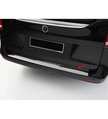 Para Mercedes Vito W447 (2015- Protector Parachoques Trasero Cromado Rasguño - Imagen 1 de 4