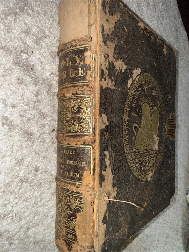 William W. Harding Holy Bible From 1864 - Rough shape rare collectible!! - Image 1 of 4