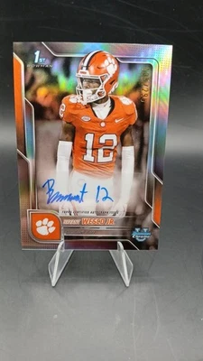 BRYANT WESCO JR 2025 Bowman University Chrome 1st Refractor Auto #BCA-BW /299 - Image 1 of 3