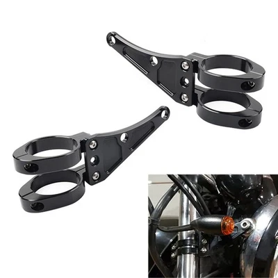 49MM Motorcycle Headlight Bracket Mount Clamp Fork Tube Holder For Harley - Image 1 of 4