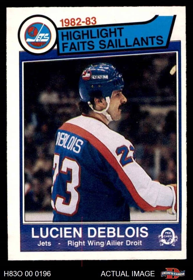 1983 O-Pee-Chee #378 Lucien DeBlois Highlights Jets-Hockey 6 - EX/MT - Image 1 of 1
