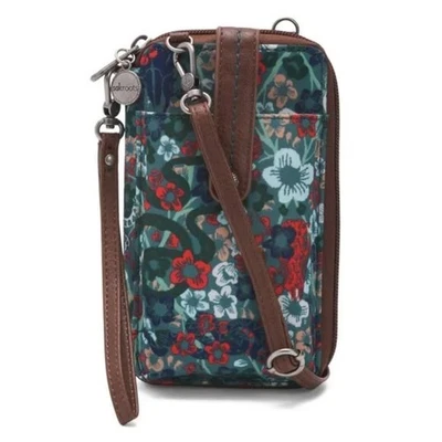 Bandolera para Smartphone SAKROOTS Estampada en Verde Esmeralda - Nueva con Etiquetas Foto 1 de 4