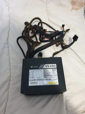 - Alimentation PC CORSAIR VS450 450W 75-001835 + Câble d'alimentation + Vis - Photo 1/4