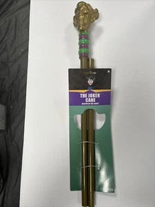 VTG Rare HTF Classic Joker Cane 40” 2 Piece Halloween Costume DC Comics NEW MOC - Picture 1 of 16