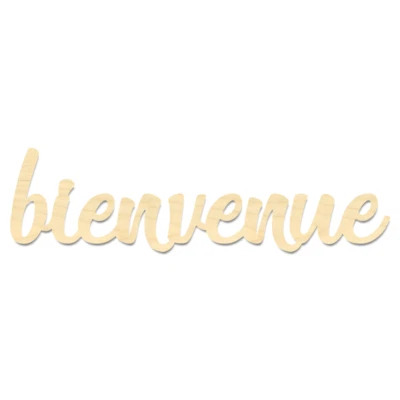 Bienvenue Sign-French Welcome Sign-Bienvenue Wording - Image 1 of 4