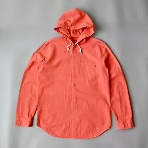 2015 S/S, Supreme seersucker cotton hooded shirt peach L - Picture 1 of 11