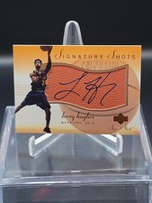 Larry Hughes 2001-02 Upper Deck Sweet Shot Signature Shots AUTO #LH-S Warriors