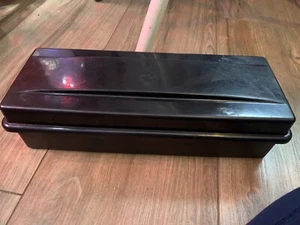 Kassettenband Aufbewahrungsbox fasst 15 Bänder Alpha Made in USA - Bild 1 von 3