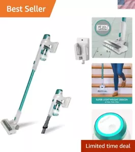 Cordless Stick Vacuum Lightweight Cleaner 2-Speed Power Suction LED Headlight... - Picture 1 of 7
