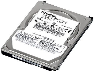 Hard Drive Toshiba MK6034GAX 60GB 5.4K 8MB ATA 2.5'' - Image 1 of 3