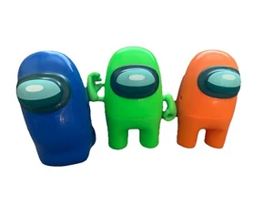 Among Us Plastic figures Bundle 8” Tall ~ 3 Figure Toys - Picture 1 of 7