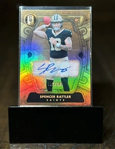 Autógrafo de novato Spencer Rattler 2024 Panini Gold Standard/199 Saints - Imagen 1 de 2