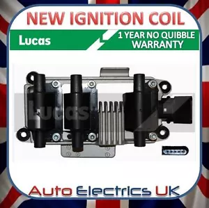 AUDI VW SKODA IGNITION COIL PACK NEW LUCAS OE QUALITY - Picture 1 of 1